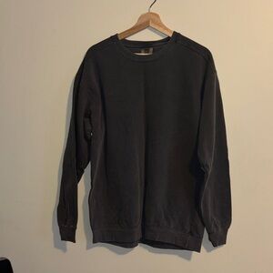 NWOT Comfort Colors Pepper Garment Dyed Lg Gray Sweatshirt